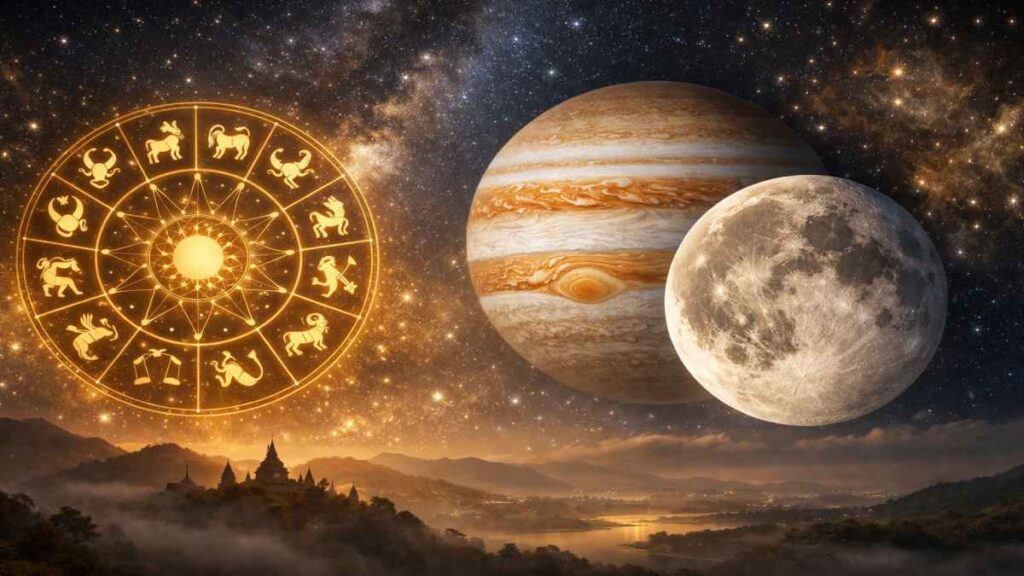 Guru Chandra Yuti Effect