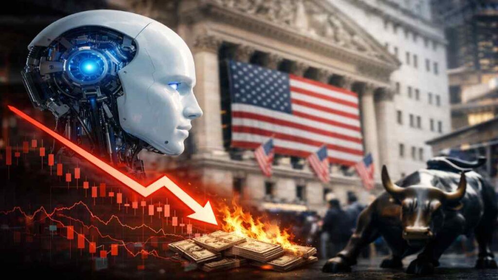 AI से शेयर बाजार में गिरावट