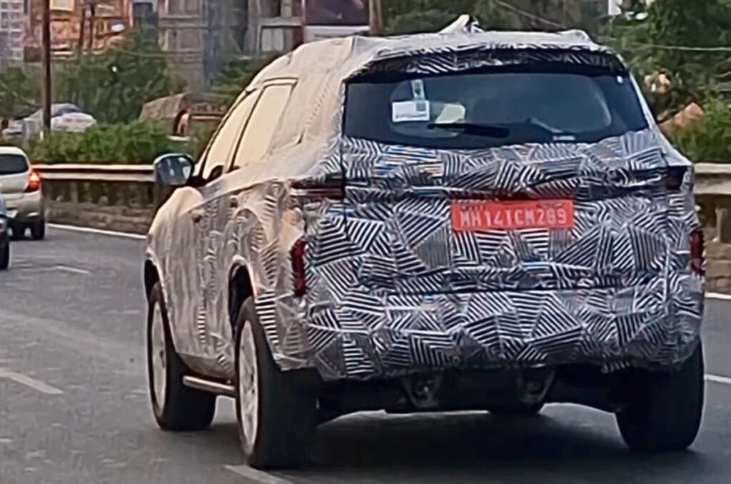 Tata Safari EV spied testing for the first time