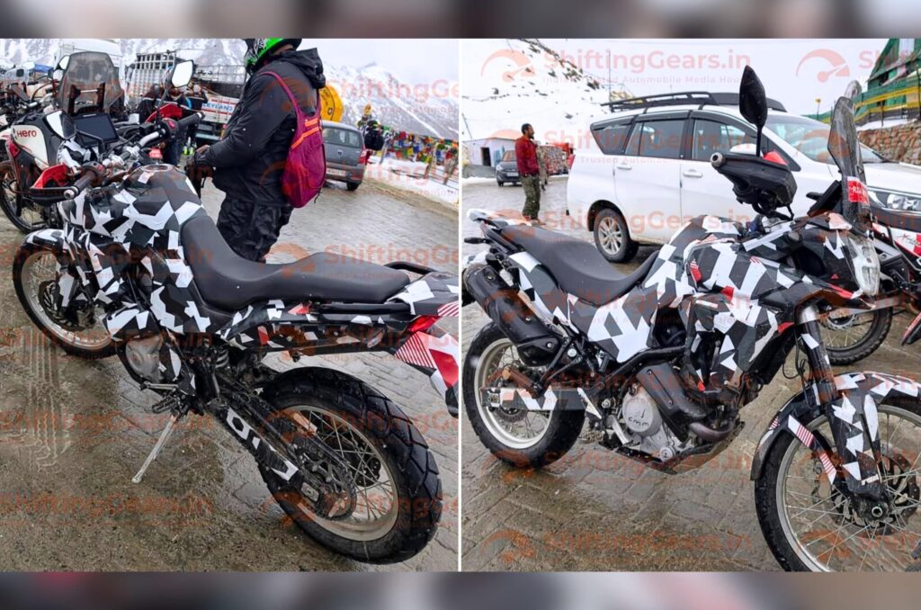 Hero Xpulse 421 spotted testing in the mountains
