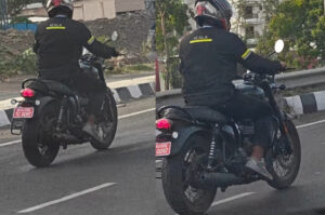 Upcoming Triumph Bonneville 400 seen testing