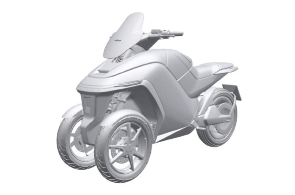 Hero Vida NEX 2 trike design patented
