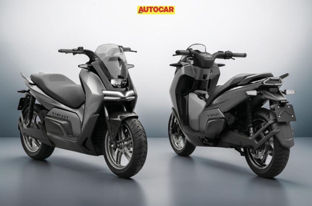 Vinfast Rasad electric maxi-scooter design patented in India