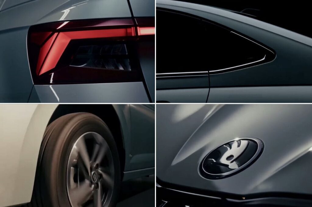 Skoda Slavia facelift design details teased ahead of August 18 launch
