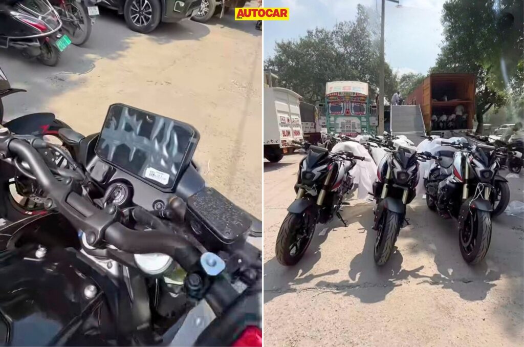 Bajaj Pulsar NS400Z with TFT screen spotted ahead of launch