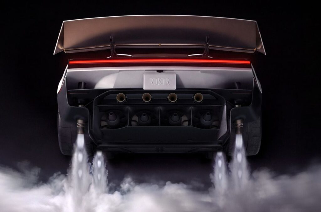 Tesla reveals pre-production flying Roadster with air thrusters
